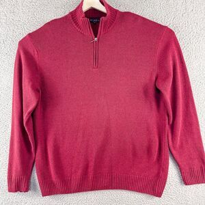 Emi‎ Maglia Sweater Mens XL Red Wool Cashmere Blend Preppy Outdoor Modern Office